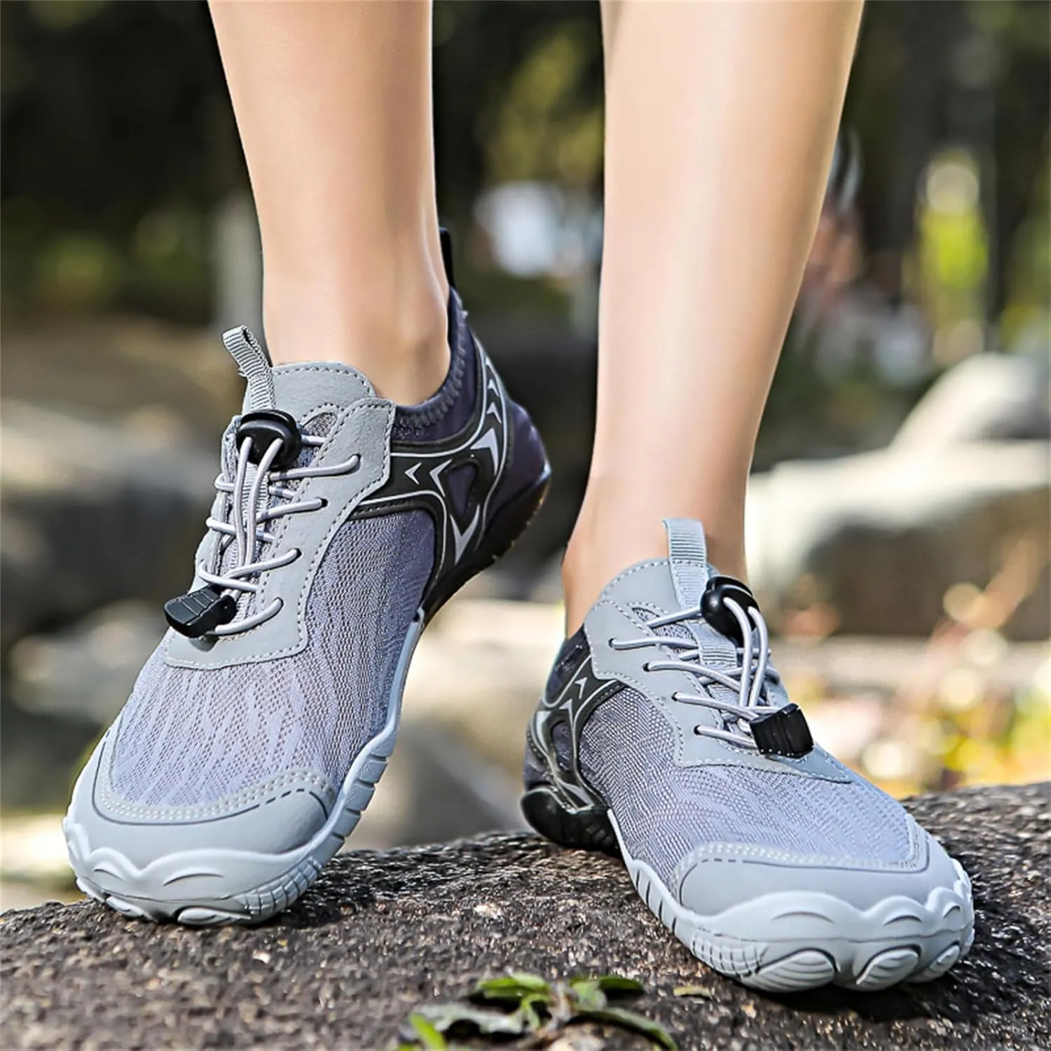 Athletic Hiking Water Shoes for Women Men,Breathable Non-Slip Sports Footwear Outdoor Beach Walking Surfing Running Shoes,Wide Toe Box Neuropathy Footwear Lightweight Swimming Fitness Barefoot Wear