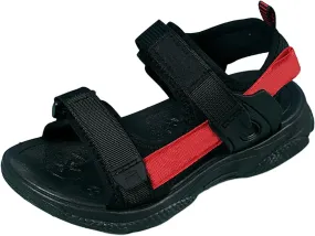 Children's Boys Summer Sports Sandals Hiking Beach Outdoor Open Toe Sports Sandals Boy Sandals (Red #1, 5 Big Kids)
