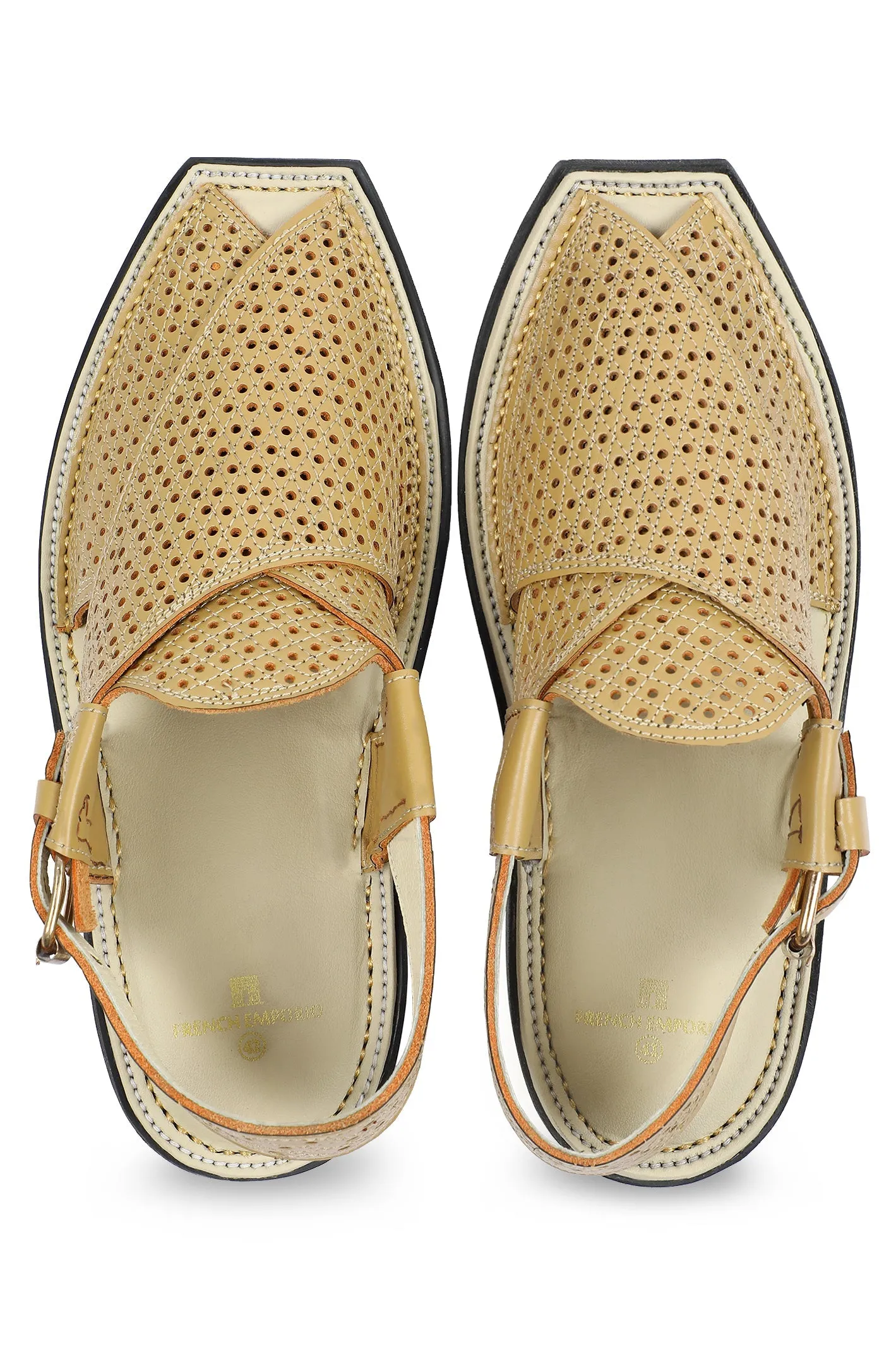 French Emporio Men Sandals SKU: PSLD-0038-BEIGIE