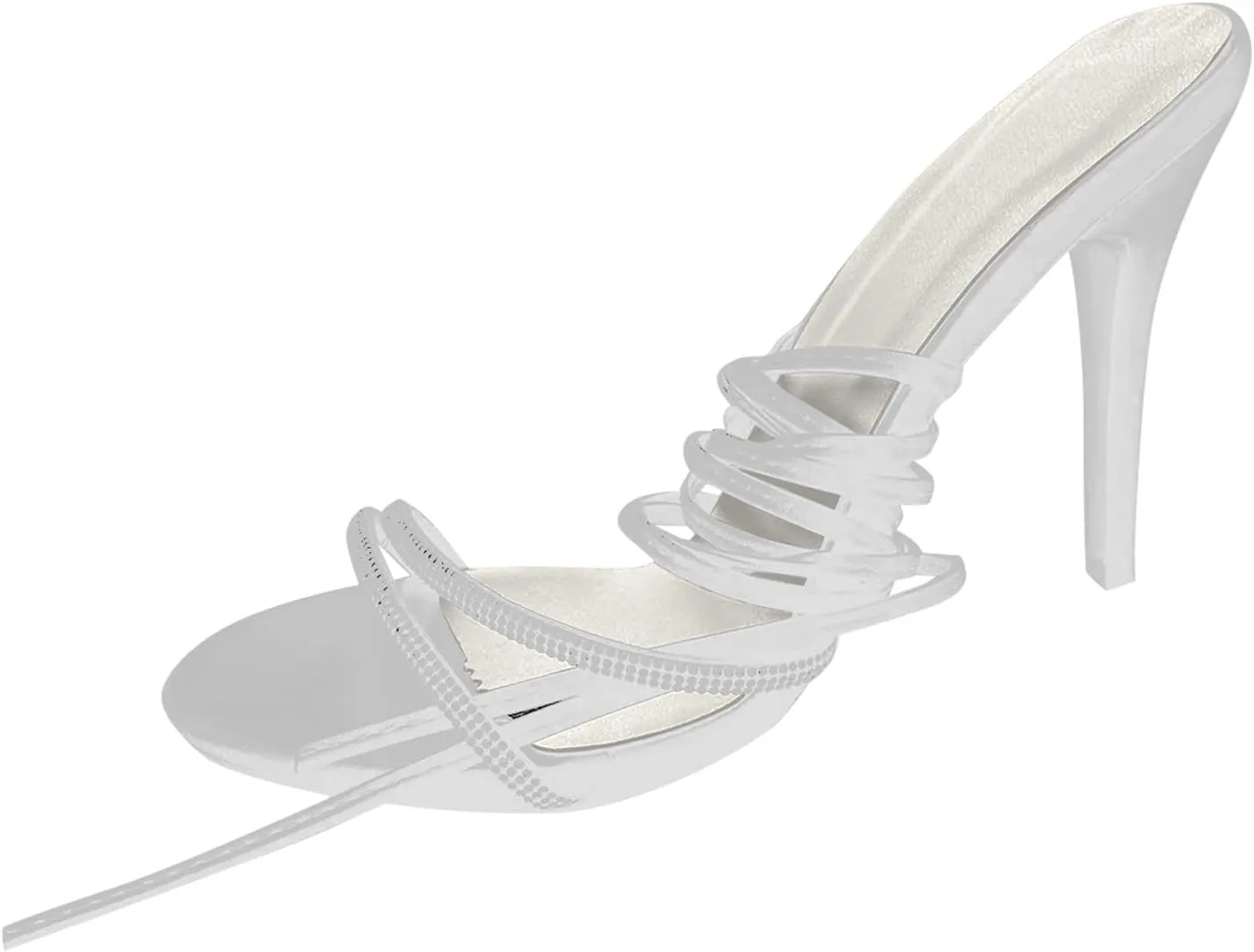 High Stilettos Open Toe Ankle Strap Heels European And Foreign Trade Large Size Fashion Fish Mouth Thin Heel