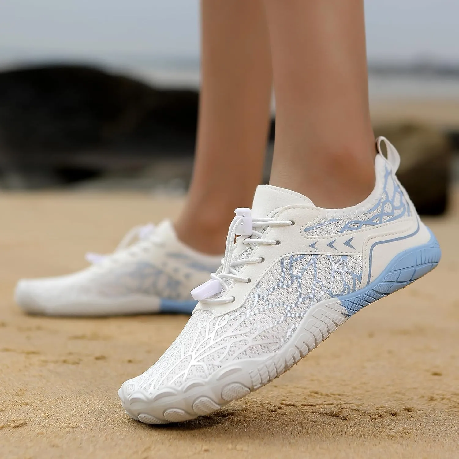 Hike Barefoot Shoes Women Men,Unisex Healthy & Non-Slip Barefoot Shoes with Wide Toe Box Outdoor Hiking Footwear Quick Dry Aqua Swim Beach Shoes