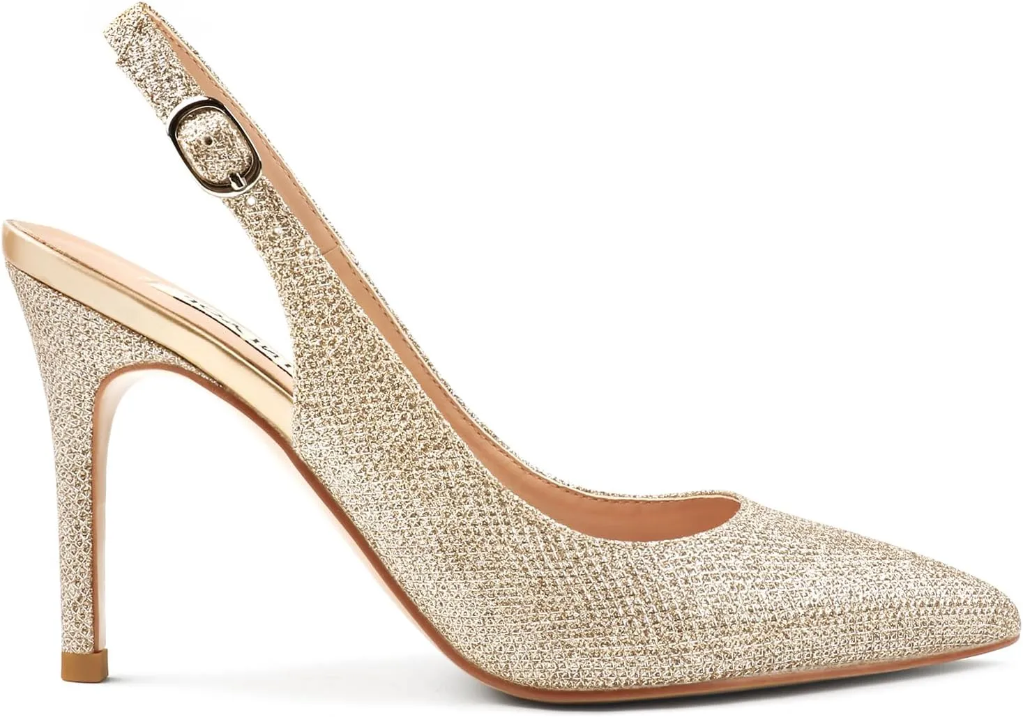 JOY IN LOVE Womens Slingback High Heels Stiletto Pointed Closed Toe Pumps