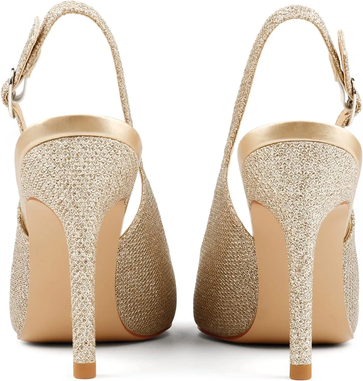 JOY IN LOVE Womens Slingback High Heels Stiletto Pointed Closed Toe Pumps