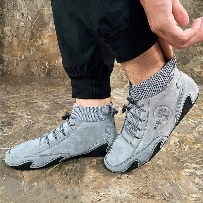 Light Leather Warm Plush Shoe