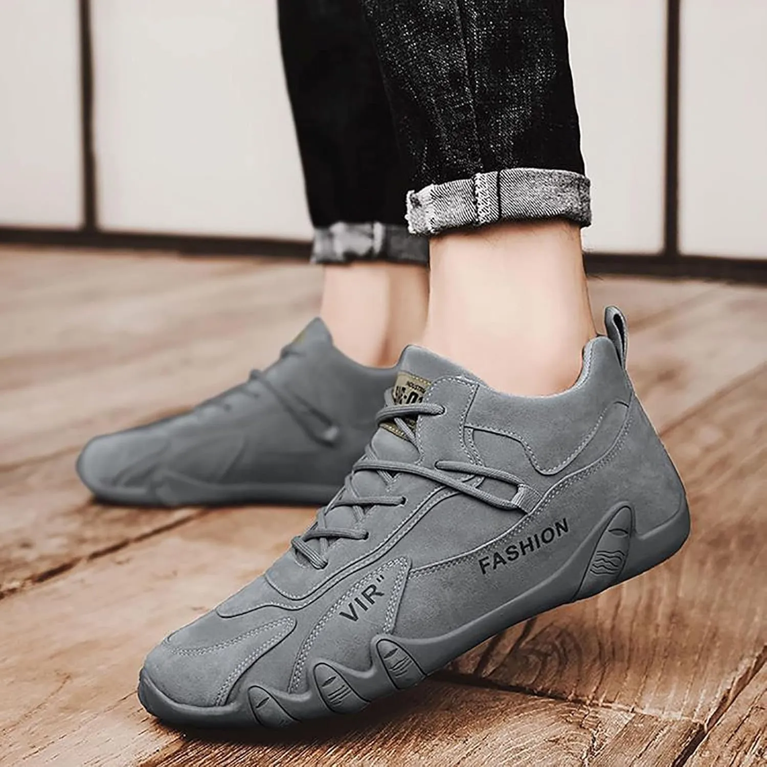 Mens Loafers & Slip-Ons Sports Shoes for Men Popular Labor Work Shoes Wear High Top Board Shoes Casual Leisure
