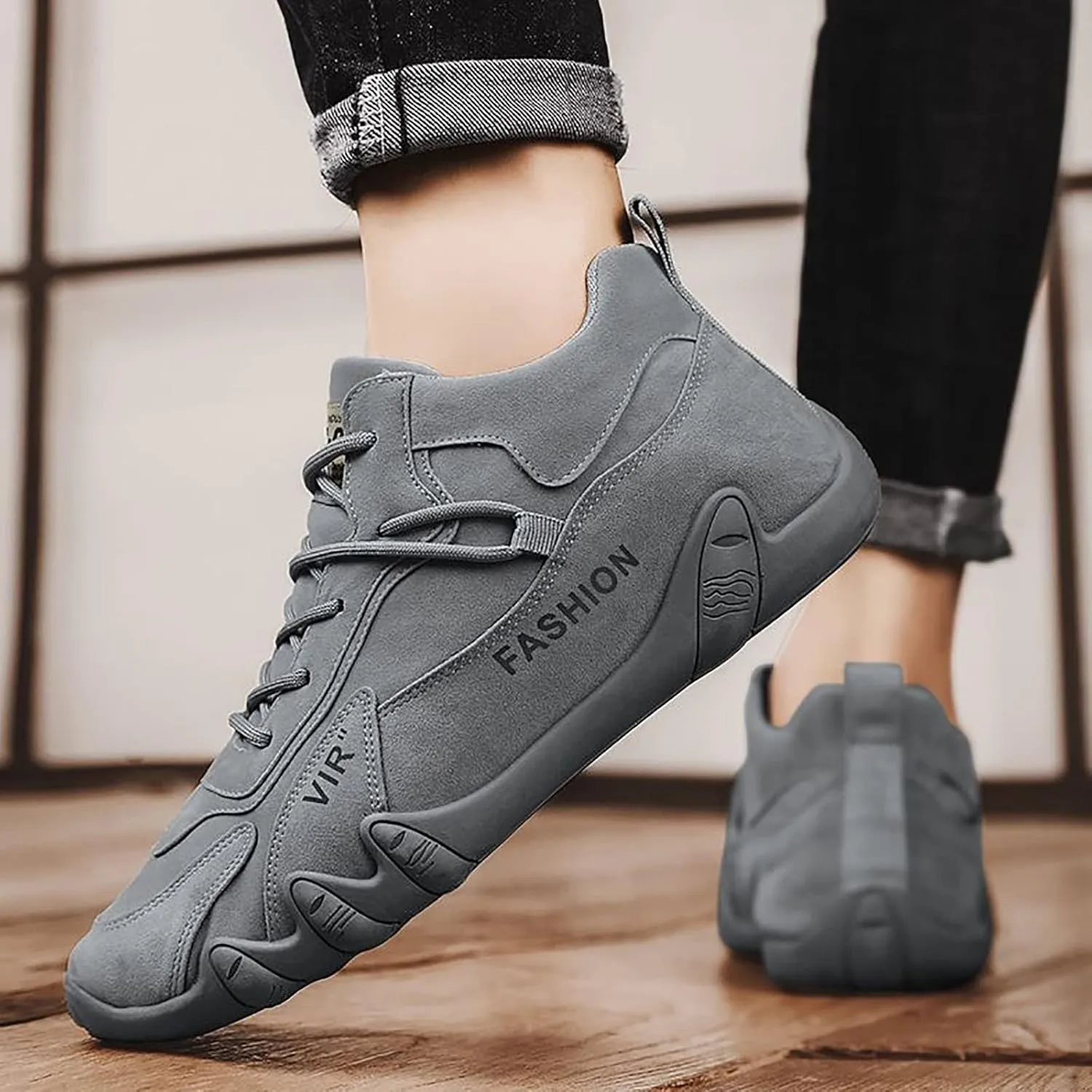 Mens Loafers & Slip-Ons Sports Shoes for Men Popular Labor Work Shoes Wear High Top Board Shoes Casual Leisure