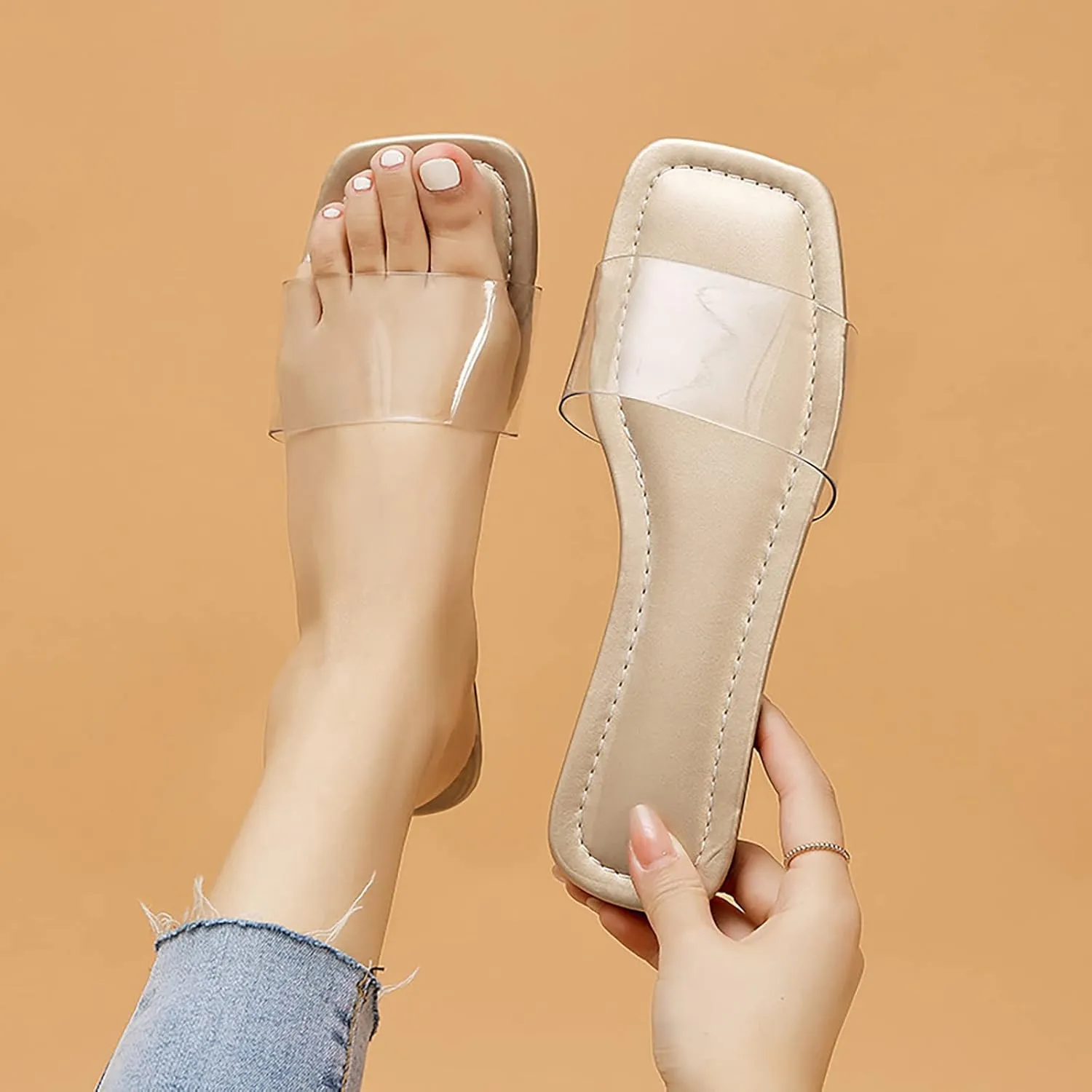 Slides Sandals Women Footwear Women Slippers Summer New Pattern Fashion Simple Versatile Flat Bottom Non Slip Comfort