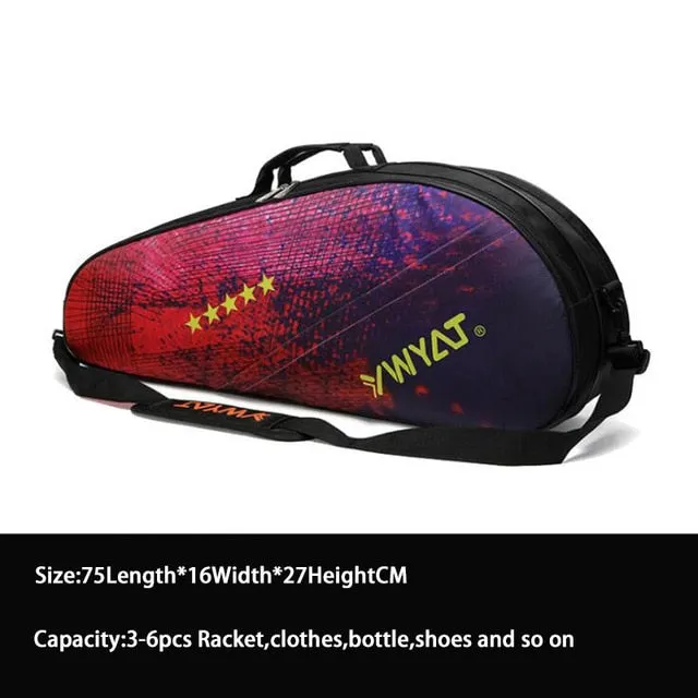 Tennis Backpack Tennis Racket Cover Bag Badminton with Shoes Compartment Thicken Waterproof Raquete Tenis Shoulder Bag Men