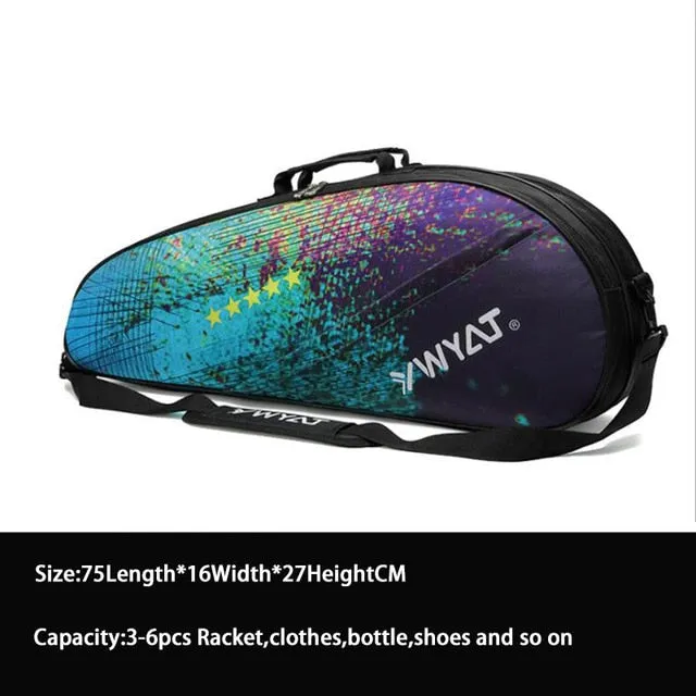 Tennis Backpack Tennis Racket Cover Bag Badminton with Shoes Compartment Thicken Waterproof Raquete Tenis Shoulder Bag Men