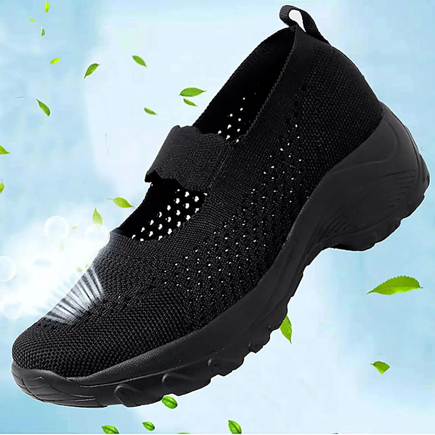 Womens Orthopedic Walking Shoes Slip On Sneakers with Arch Support Comfortable Casual Loafers Plantar Fasciitis Relief Foot Heel Pain Diabetic